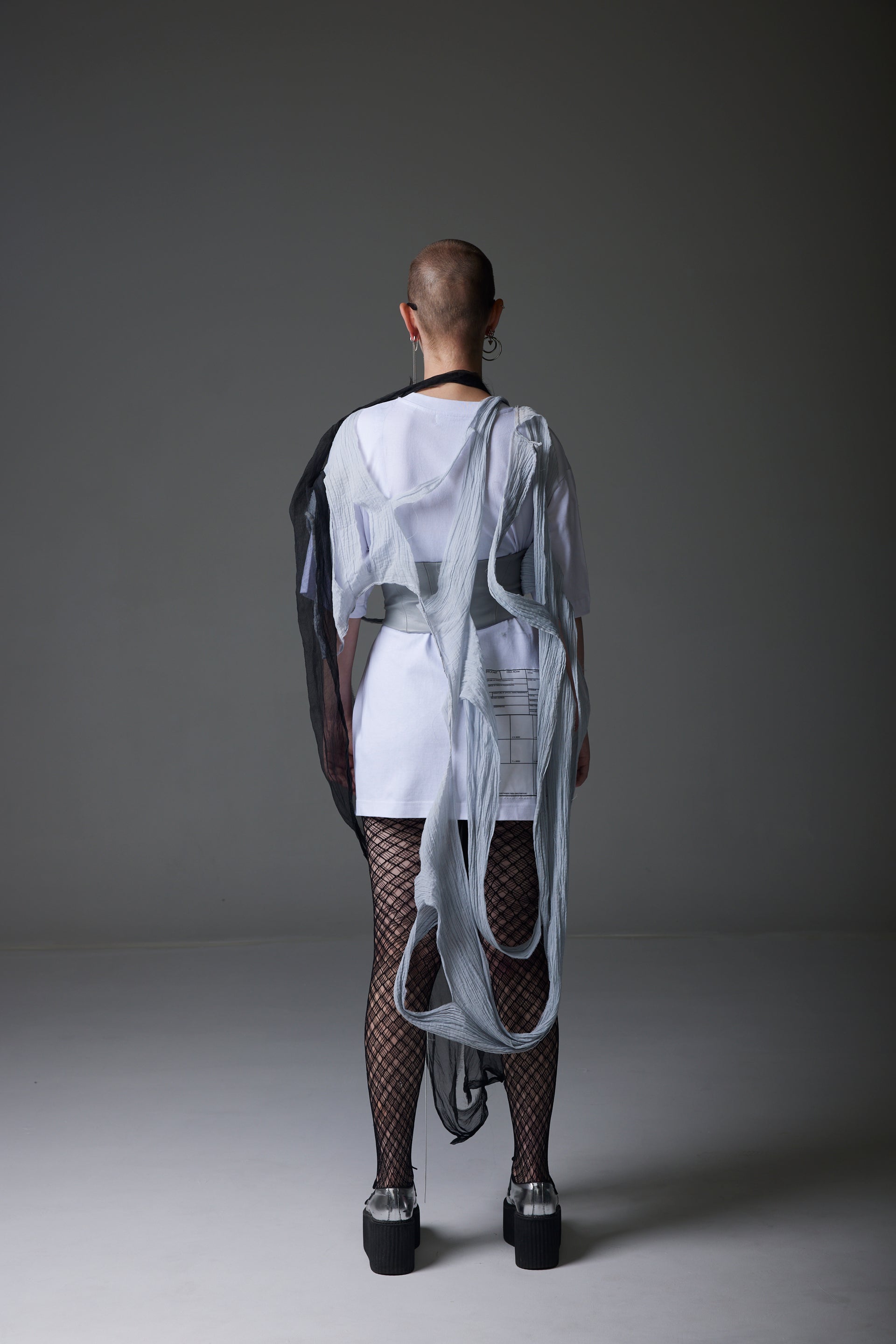 DOUBLE FLOCK FINGERPRINTED OVERSIZED TSHIRT