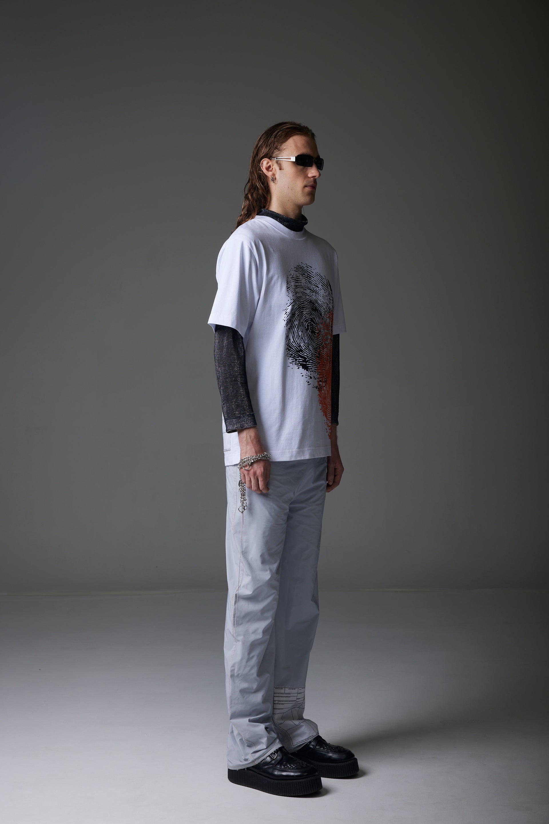 CLOUDGREY STRAIGHT LEG FITTED PANTS